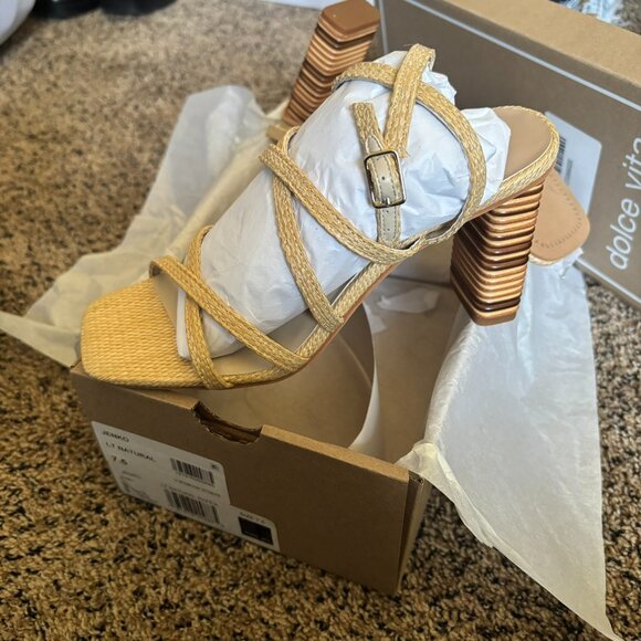 Dolce Vita Jenko Block Heels Size 7.5 - Picture 1 of 5